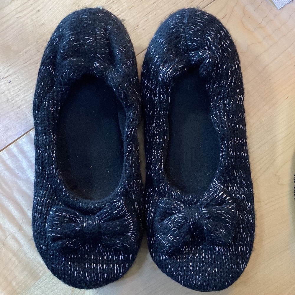 Knit Suede-soled Slippers